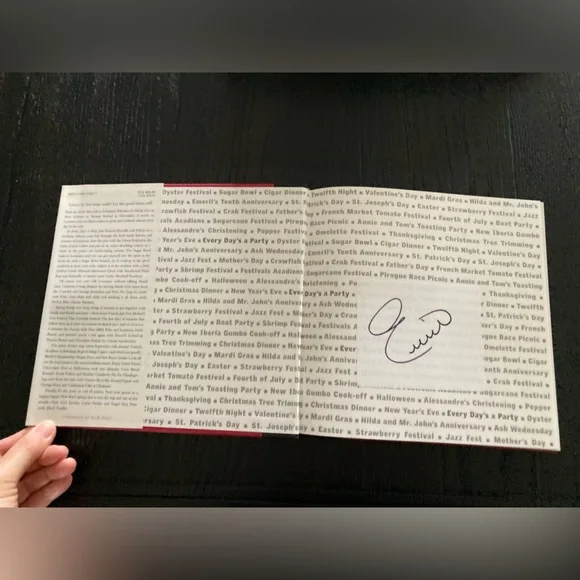 Emeril Lagasse Louisiana Autographed cookbook